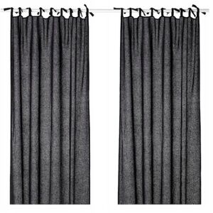 IKEA Curtains Jofrid NEW Dark Blue Grey Linen 303.997.72